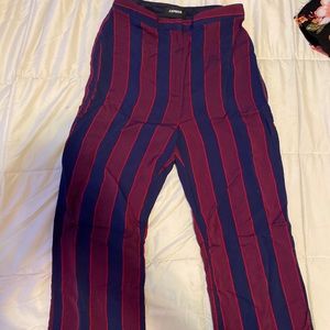 Express high waisted stripe pant.